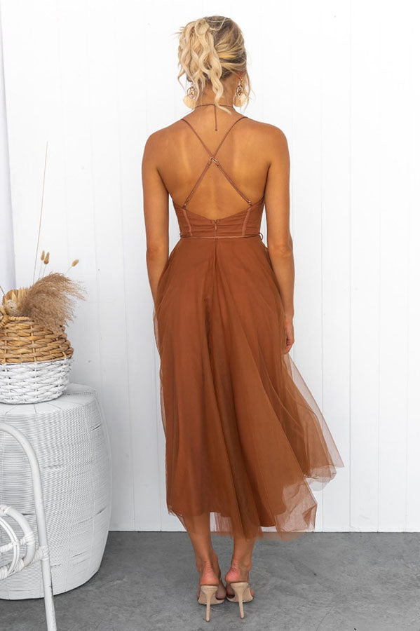 Rosie | Fairytale Maxi Dress Elegant Halter Formal Gown with Lace Detail