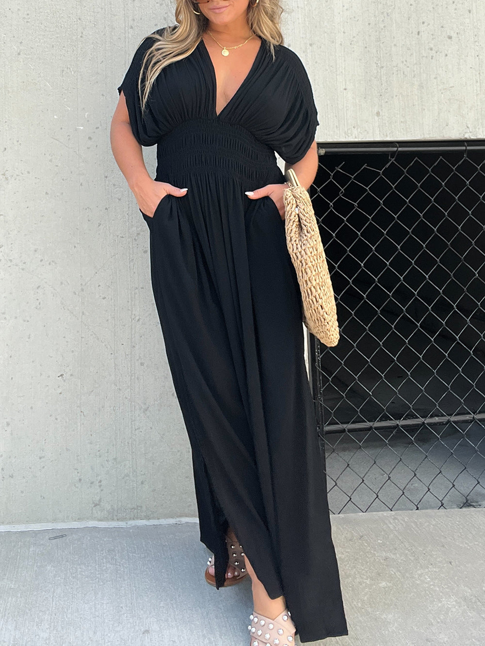 Women's Flowy Maxi Dress – Sleeveless, Lightweight, Casual Summer Style