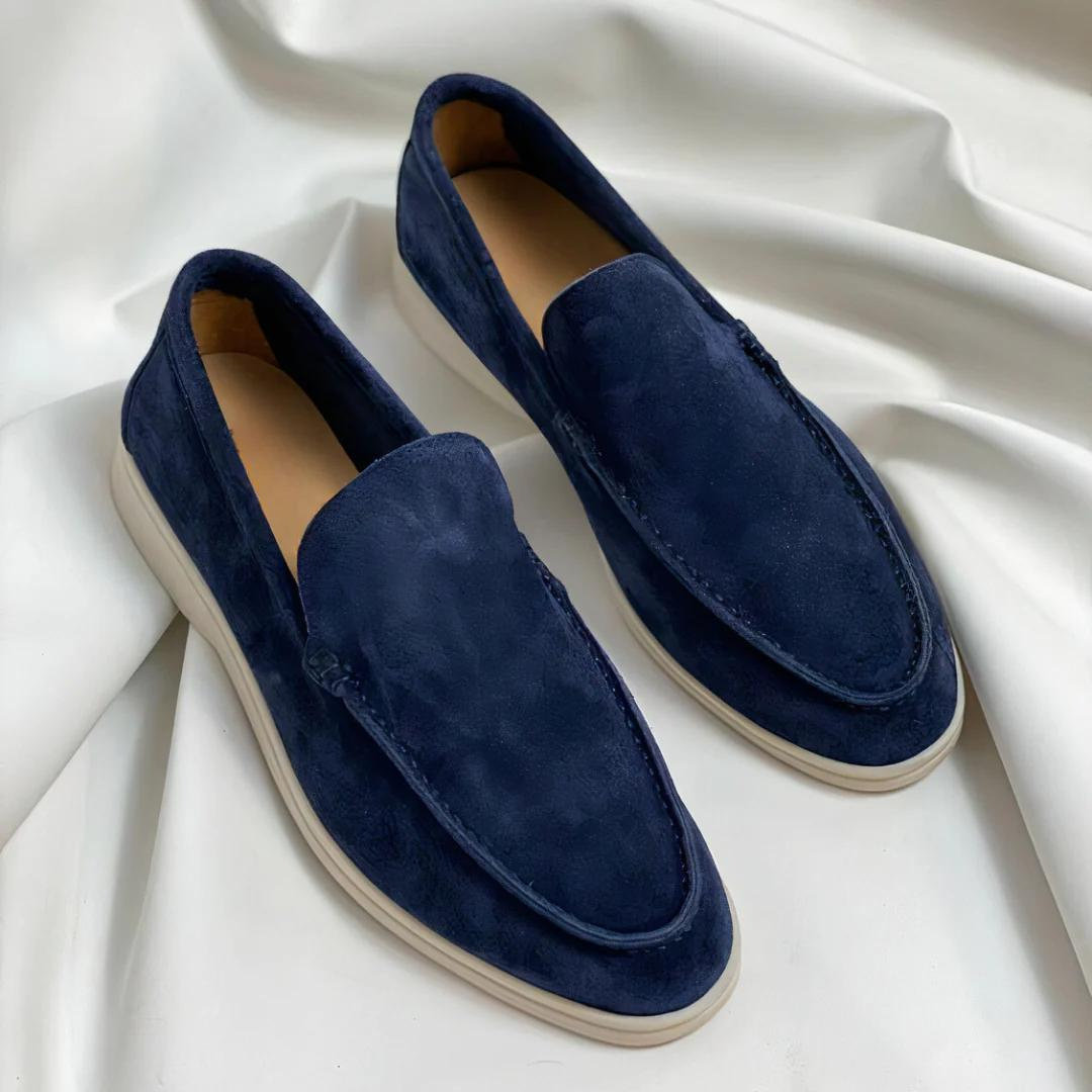 Oscar | Men’s Suede Loafers Elegant Slip-On Leather Shoes with Memory Foam