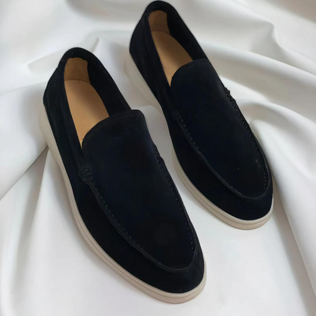 Oscar | Men’s Suede Loafers Elegant Slip-On Leather Shoes with Memory Foam