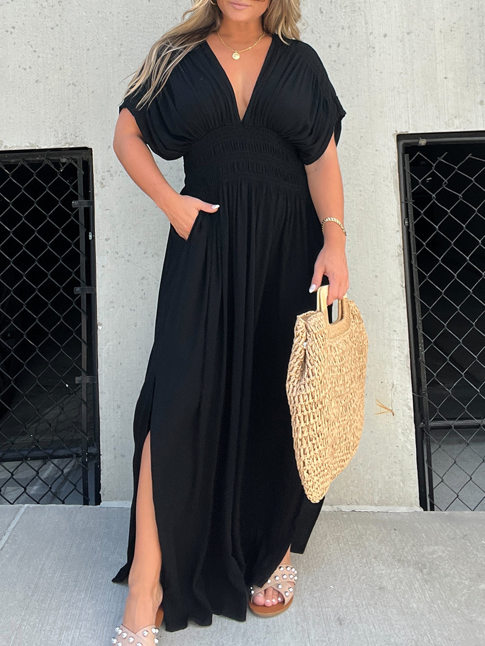 Women's Flowy Maxi Dress – Sleeveless, Lightweight, Casual Summer Style