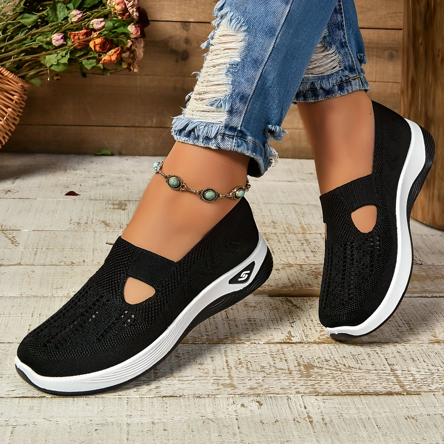 Olivia | Orthopedic Slip-On Wedge Sneakers Breathable Mesh Shoes for Women