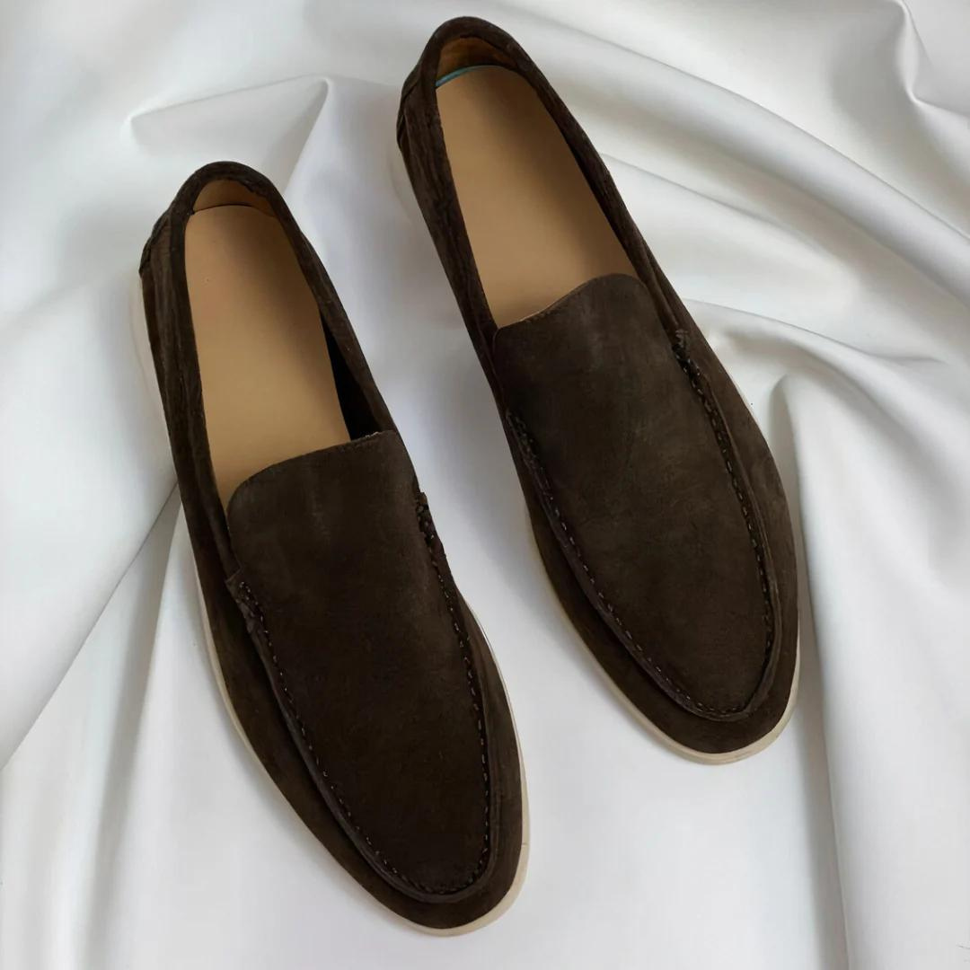 Oscar | Men’s Suede Loafers Elegant Slip-On Leather Shoes with Memory Foam