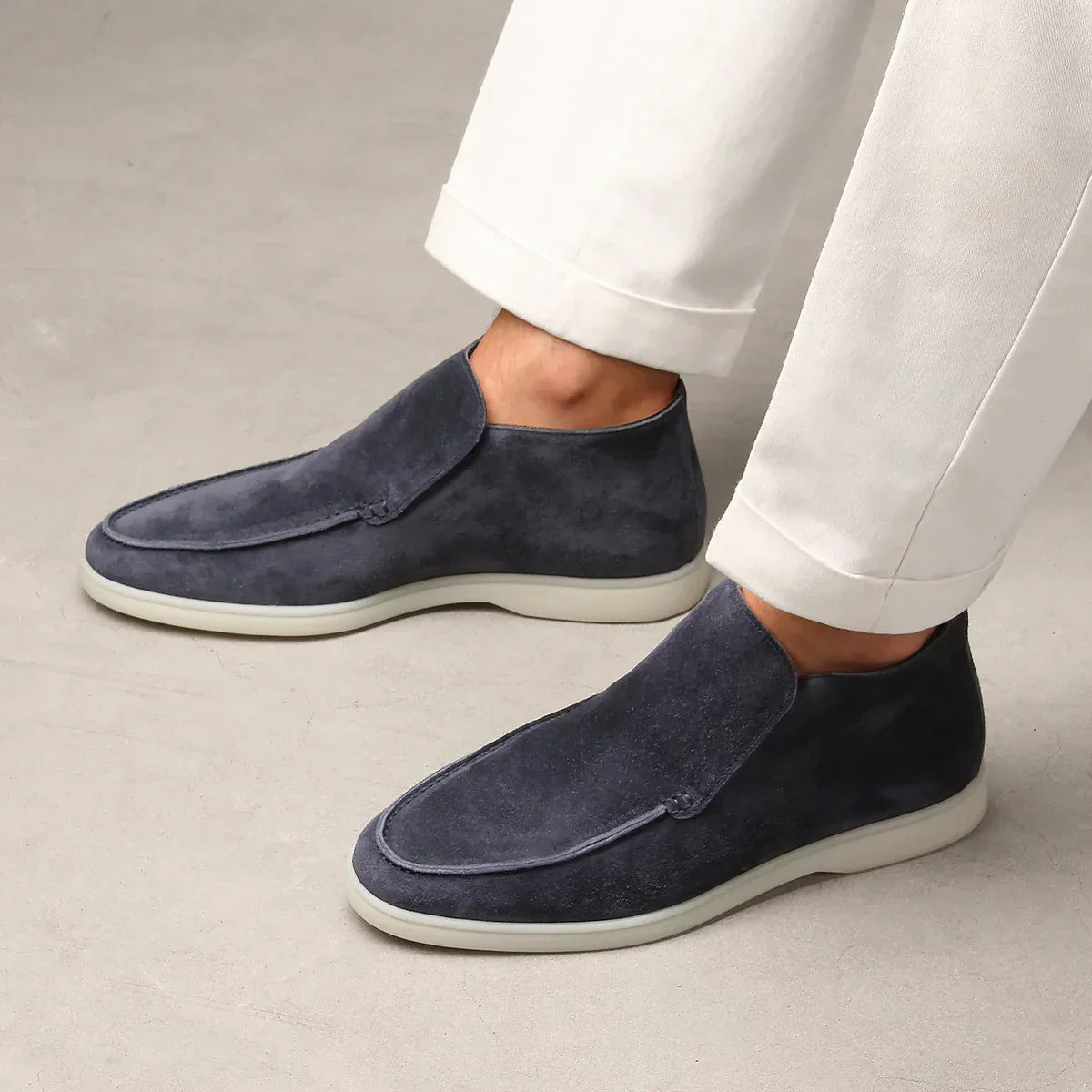 Henry | Men’s Suede Loafers Classic Slip-On Dress Shoes for Comfort & Style