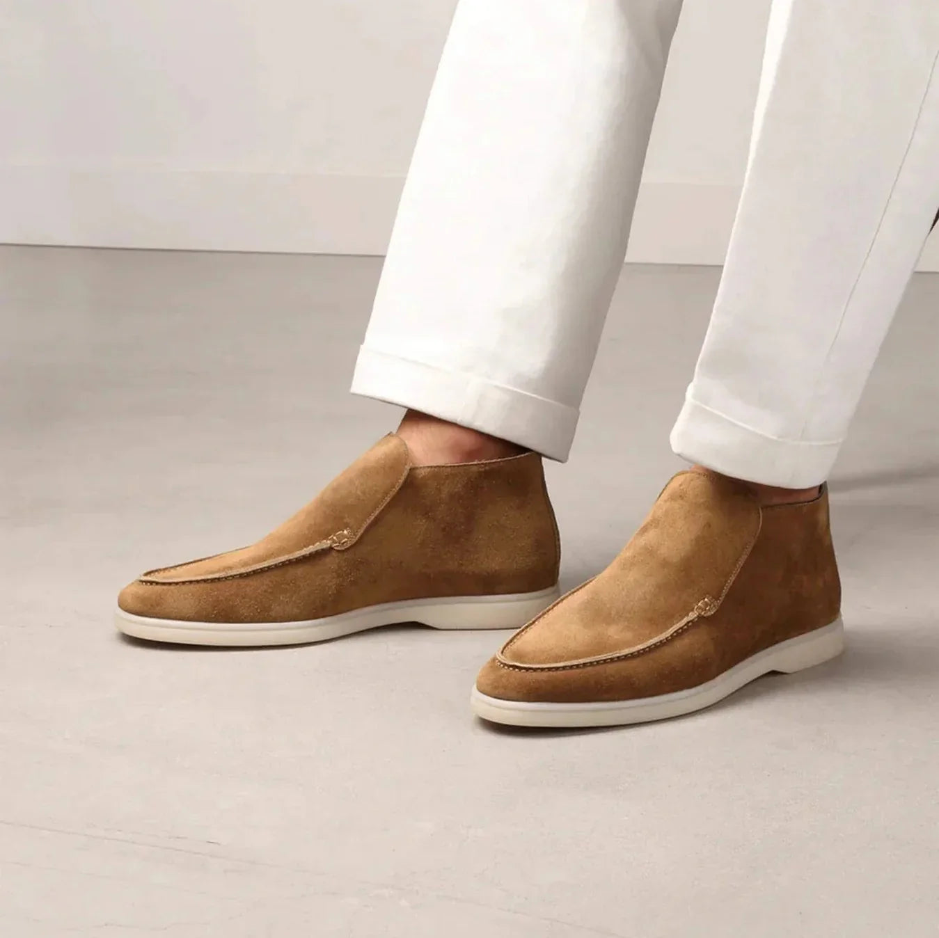 Henry | Men’s Suede Loafers Classic Slip-On Dress Shoes for Comfort & Style