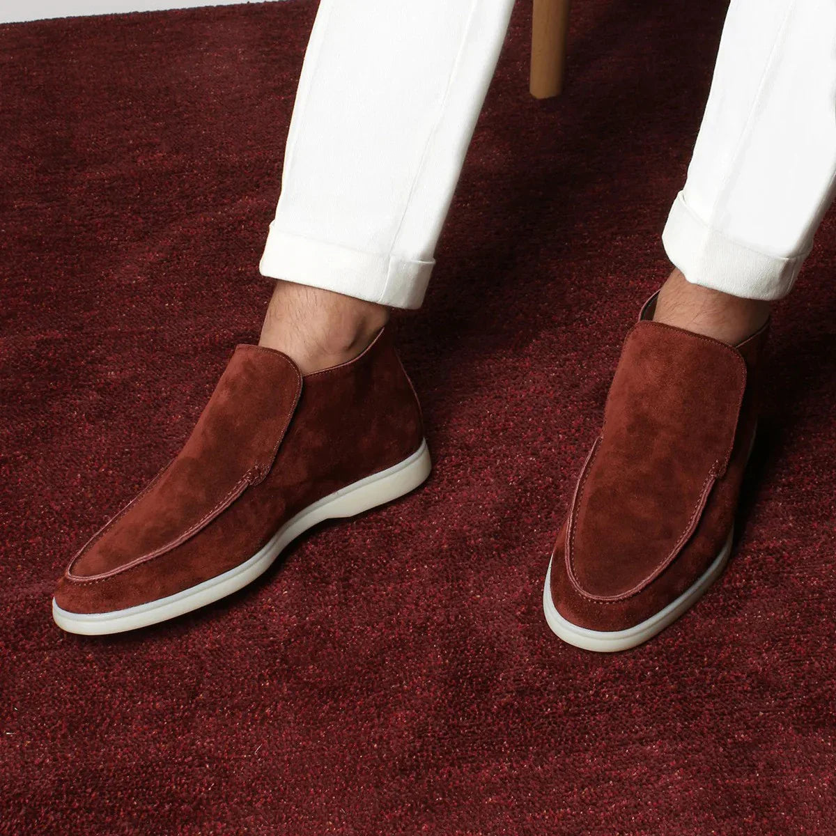 Henry | Men’s Suede Loafers Classic Slip-On Dress Shoes for Comfort & Style