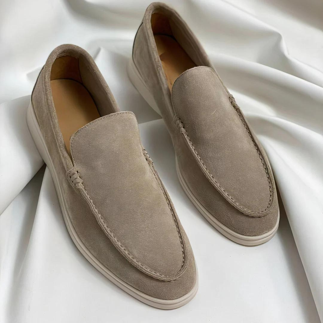 Oscar | Men’s Suede Loafers Elegant Slip-On Leather Shoes with Memory Foam