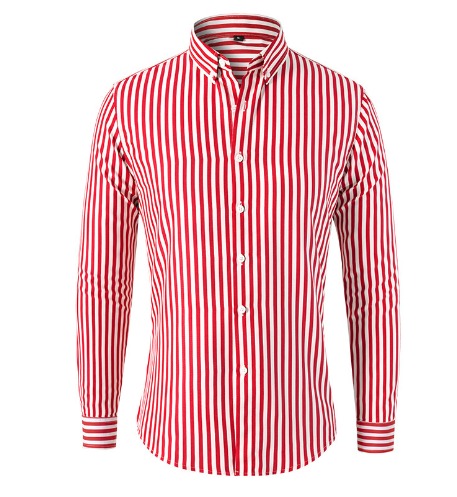 Alexander | Men's Striped Overshirt Casual Cotton Button-Up Shirt for Fall