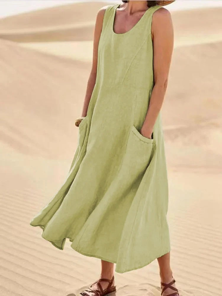 Variant image for Women's Long Sleeve Maxi Dress – Elegant Flowing Design, Breathable Polyester, Summer Ready-31
