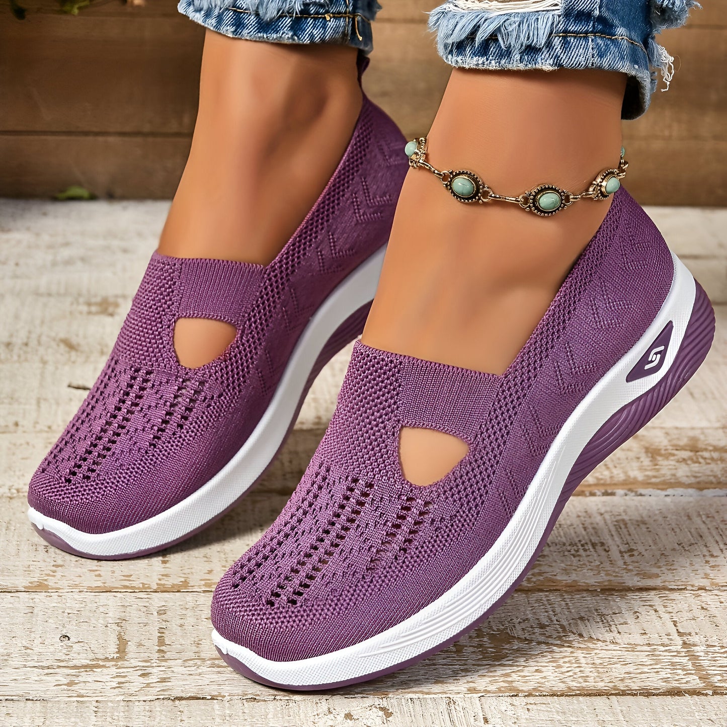 Olivia | Orthopedic Slip-On Wedge Sneakers Breathable Mesh Shoes for Women