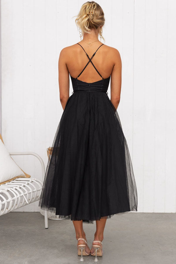 Rosie | Fairytale Maxi Dress Elegant Halter Formal Gown with Lace Detail