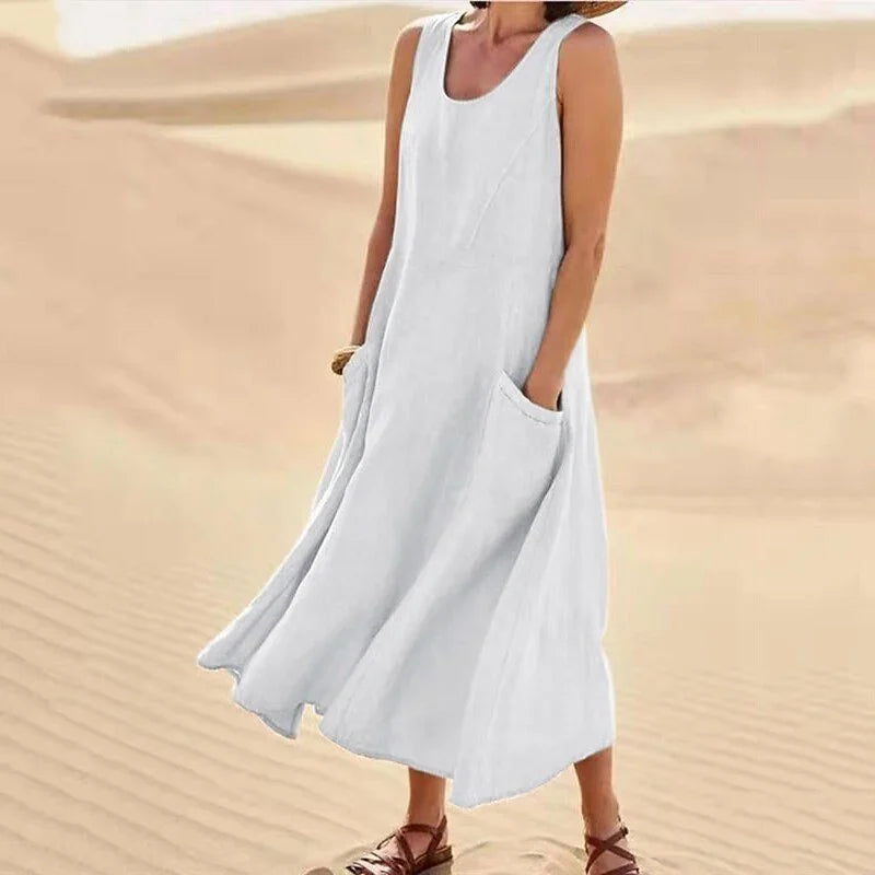 Variant image for Women's Long Sleeve Maxi Dress – Elegant Flowing Design, Breathable Polyester, Summer Ready-23