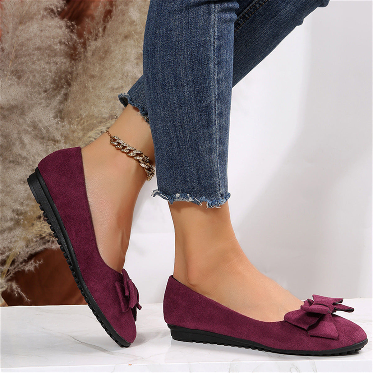 Poppy| Women’s Slip-On Comfort Shoes Casual Cotton Flats for Everyday Wear