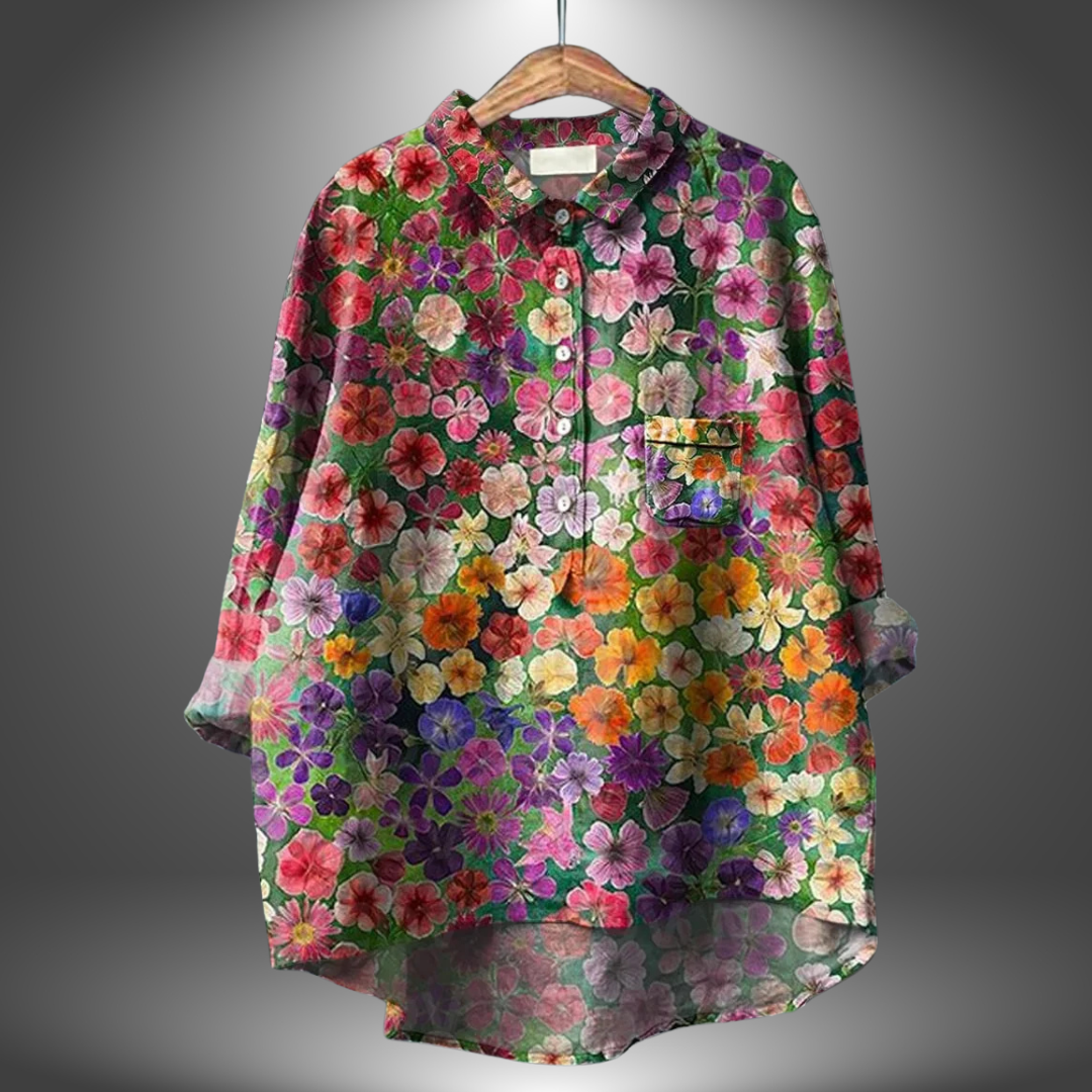 Ruby | Women’s Floral Print Shirt Lightweight Casual Summer Shirt