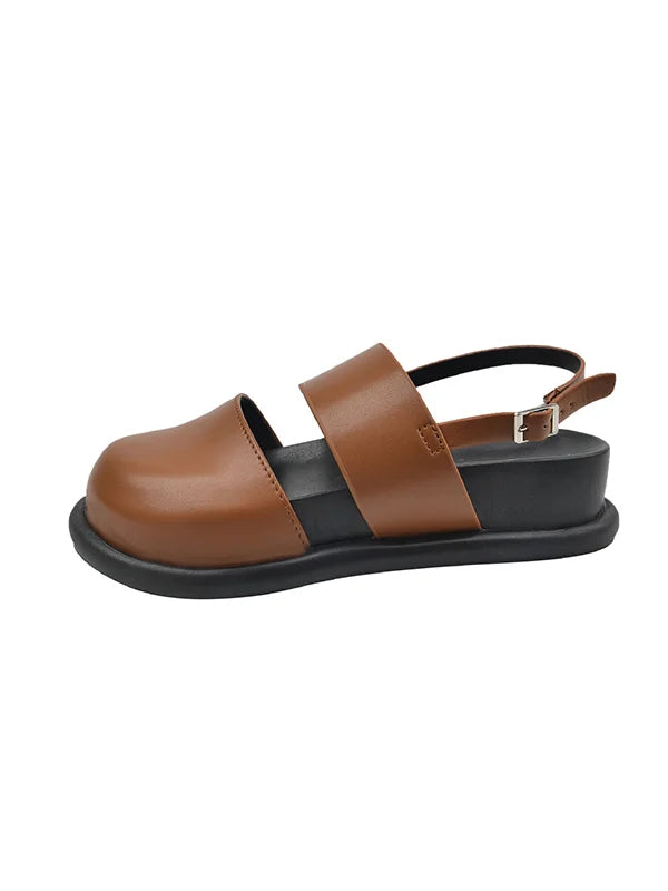 Variant image for Women's Sandals – Chic Round Toe, Medium Heel, Stylish Belt Buckle, Versatile for Spring & Summer-6