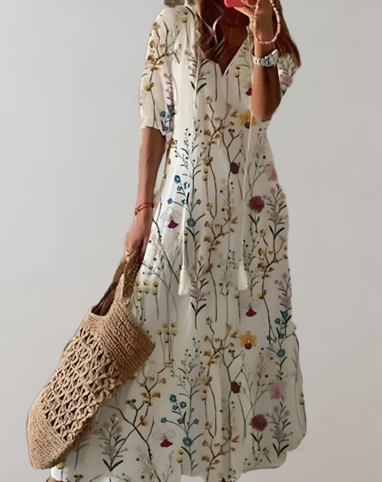 Variant image for Women's Flowy Maxi Dress – Lightweight Sleeveless Summer Style, Elegant Fit-19
