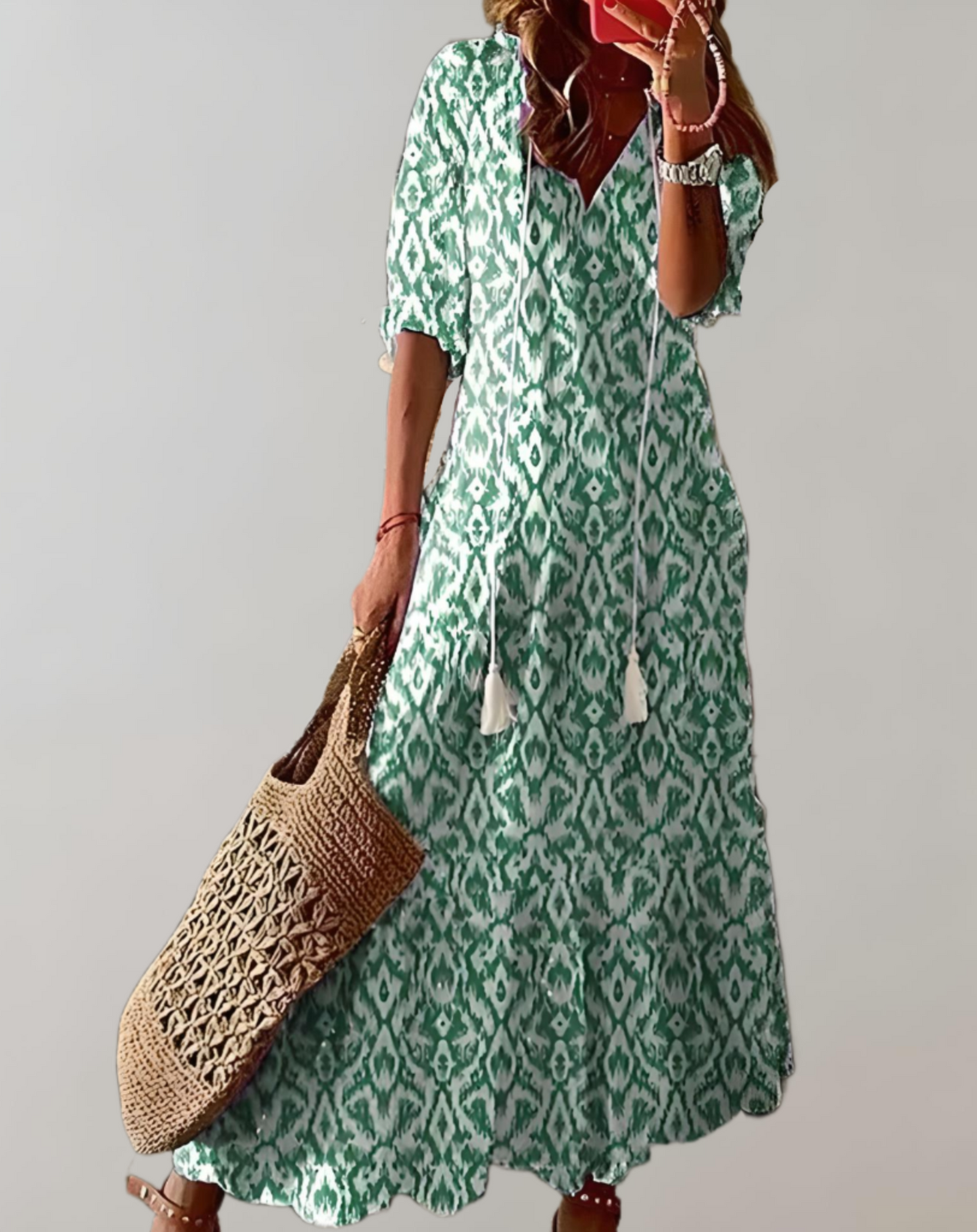 Women's Flowy Maxi Dress – Lightweight Sleeveless Summer Style, Elegant Fit
