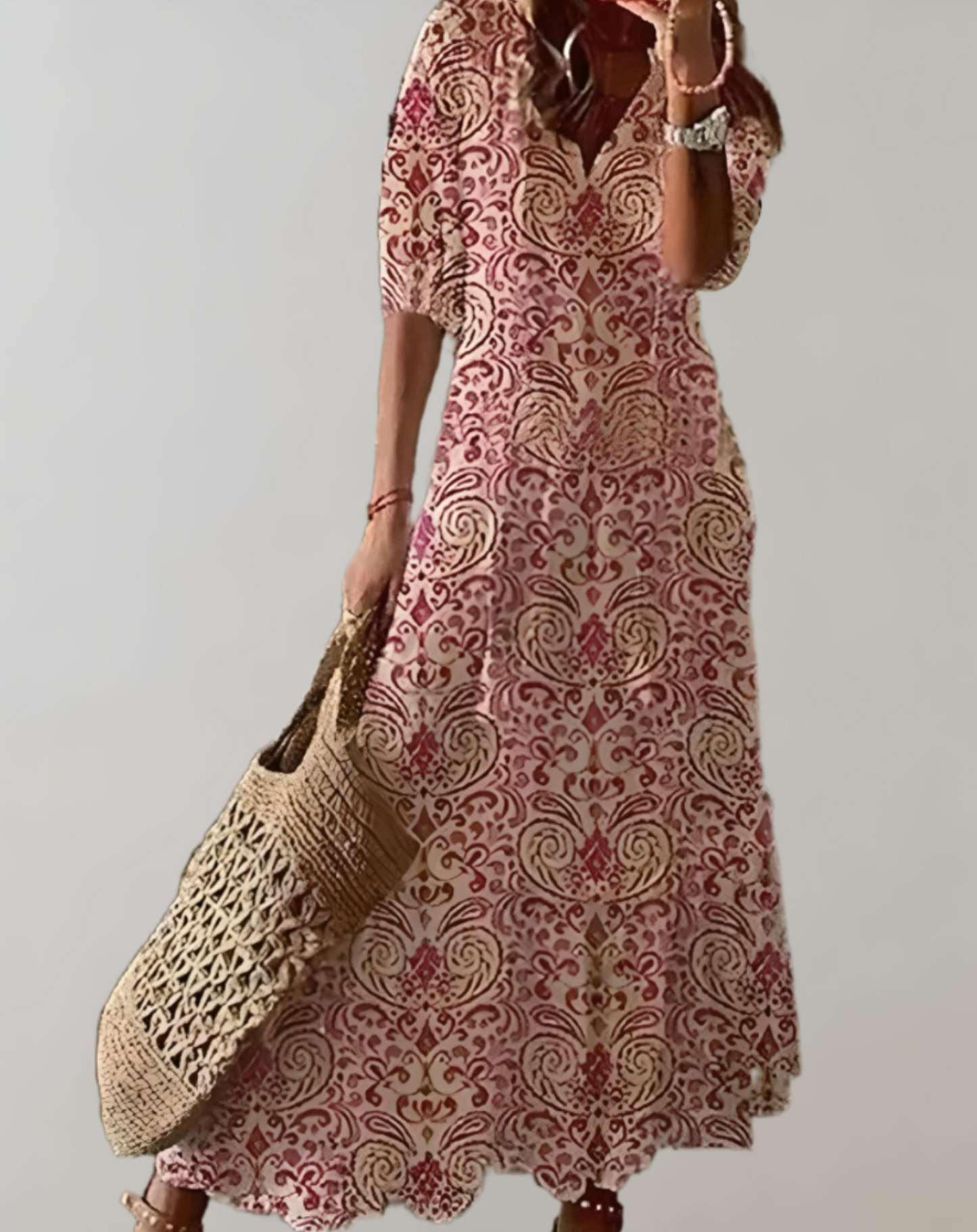 Variant image for Women's Flowy Maxi Dress – Lightweight Sleeveless Summer Style, Elegant Fit-25