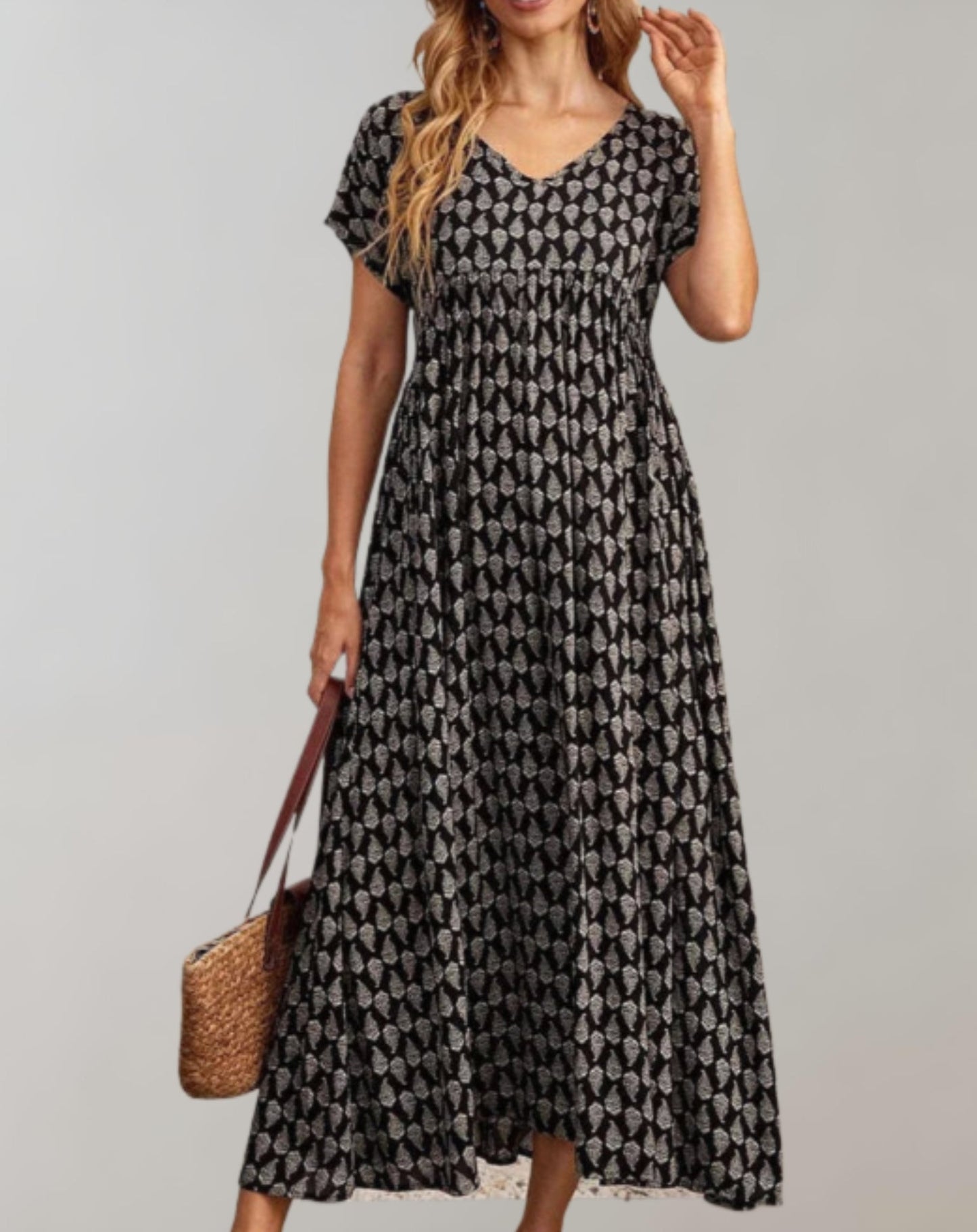 Variant image for Women's White Maxi Dress – Flowy, Lightweight, Sleeveless, Perfect for Summer-41