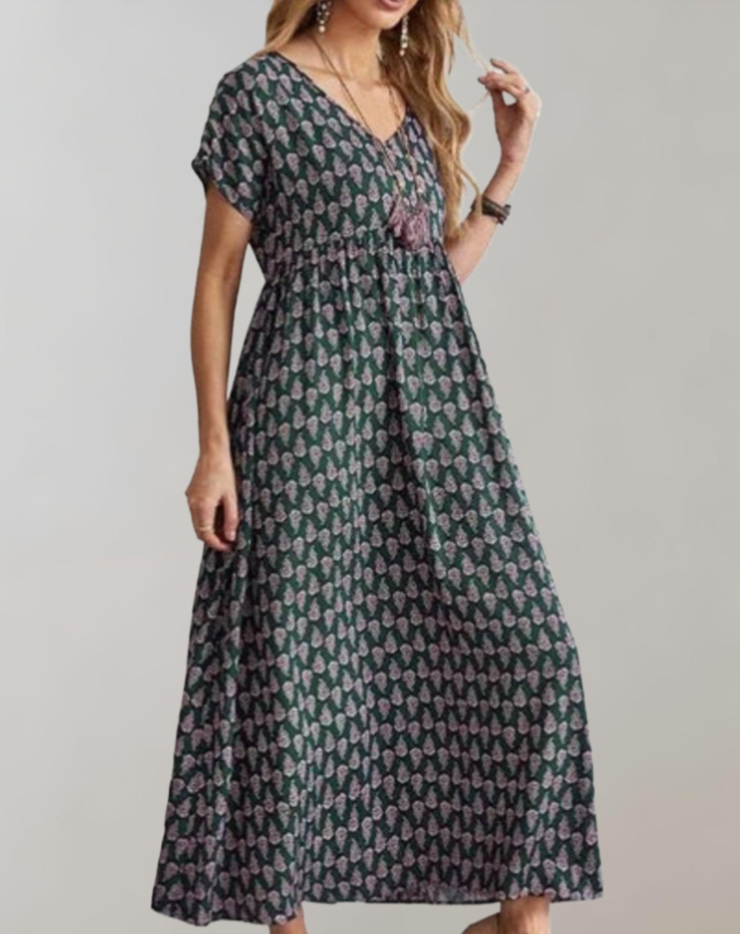 Variant image for Women's White Maxi Dress – Flowy, Lightweight, Sleeveless, Perfect for Summer-25
