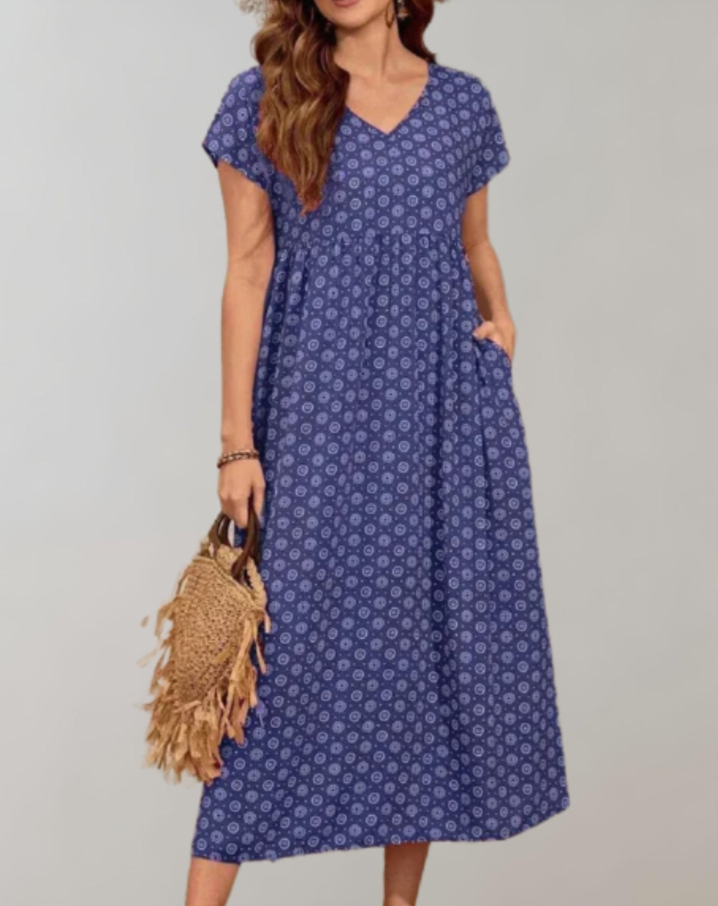 Women's White Maxi Dress – Flowy, Lightweight, Sleeveless, Perfect for Summer