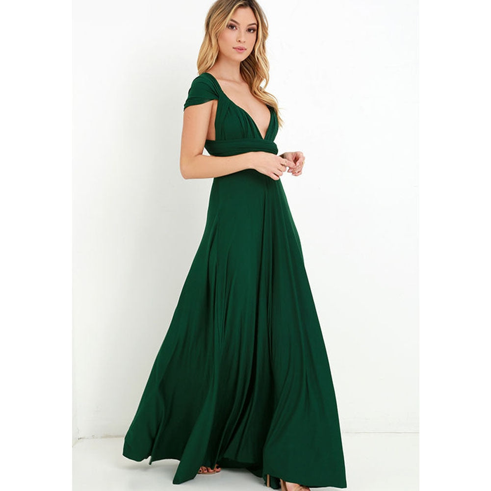 Variant image for Women's A-Line Maxi Dress – Elegant Halter Neck, Backless, Flowy Fit, Summer Ready-29