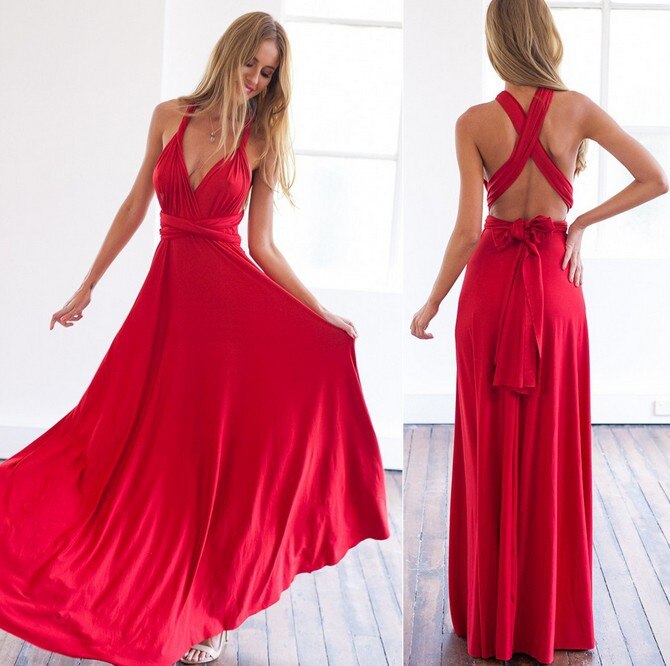 Women's A-Line Maxi Dress – Elegant Halter Neck, Backless, Flowy Fit, Summer Ready