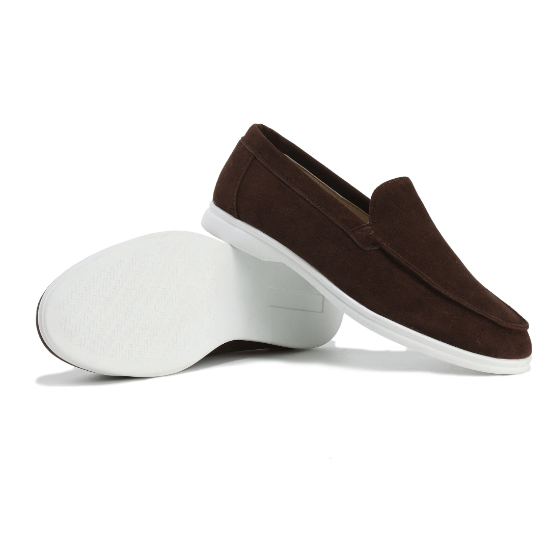 Oscar | Men’s Suede Loafers Elegant Slip-On Leather Shoes with Memory Foam
