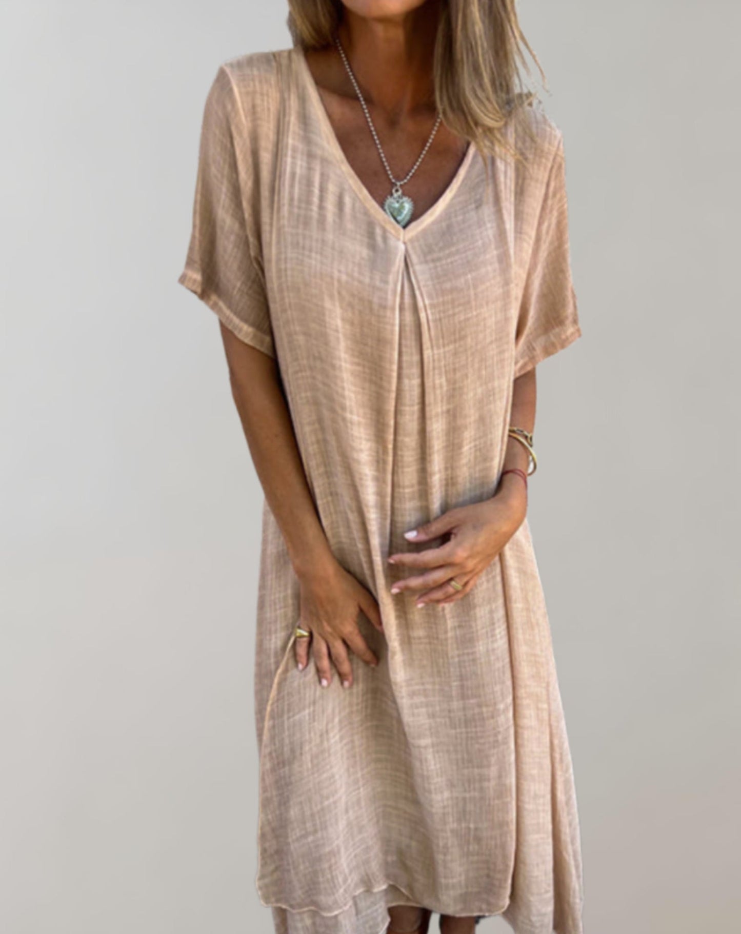 Variant image for Women's Maxi Summer Dress – Elegant Sleeveless Flowy Design, Lightweight Fabric, Perfect for Casual Outings-19