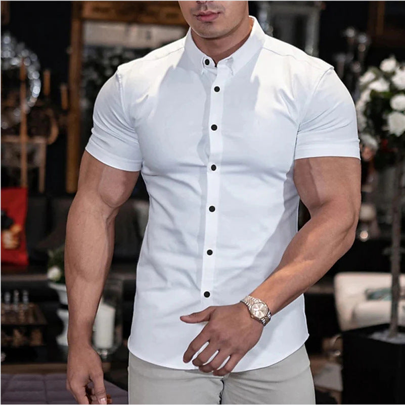 Jamie | Men’s Slim Fit Short Sleeve Shirt Breathable, Stylish & Versatile