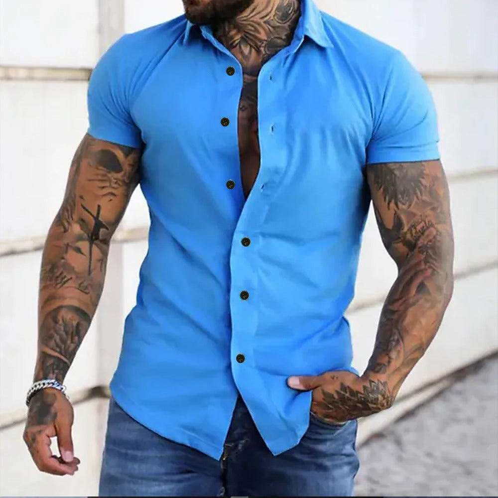 Jamie | Men’s Slim Fit Short Sleeve Shirt Breathable, Stylish & Versatile