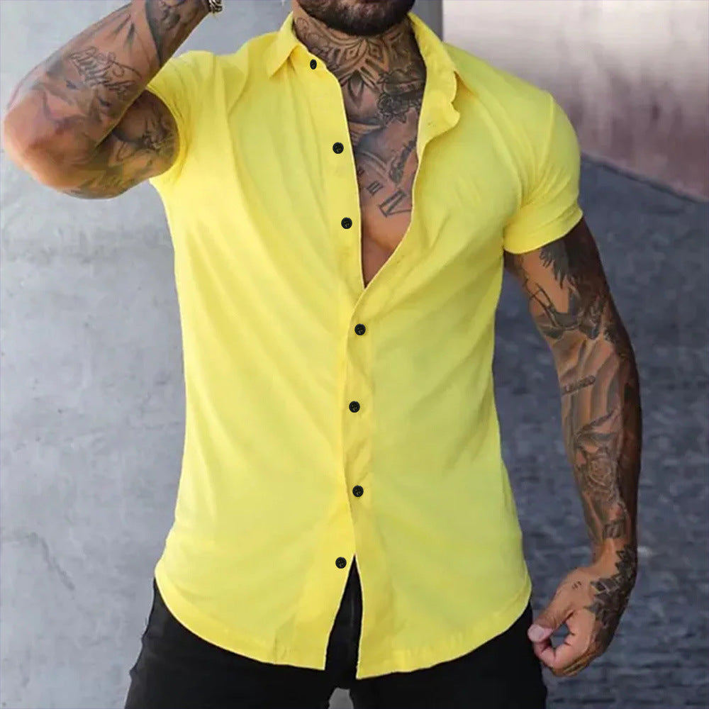 Jamie | Men’s Slim Fit Short Sleeve Shirt Breathable, Stylish & Versatile