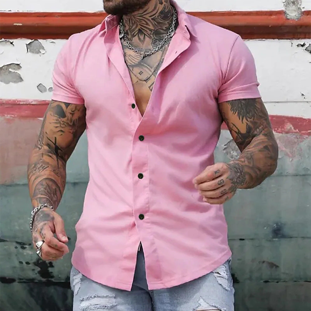Jamie | Men’s Slim Fit Short Sleeve Shirt Breathable, Stylish & Versatile