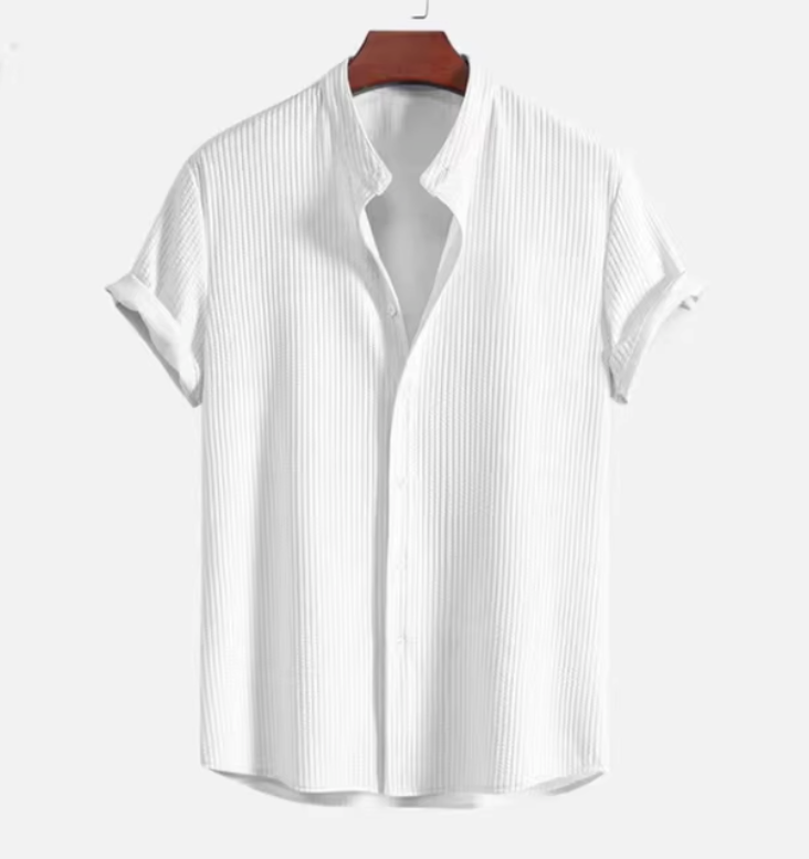 Edward | Men’s Linen Short Sleeve Shirt Lightweight, Casual Summer Essential