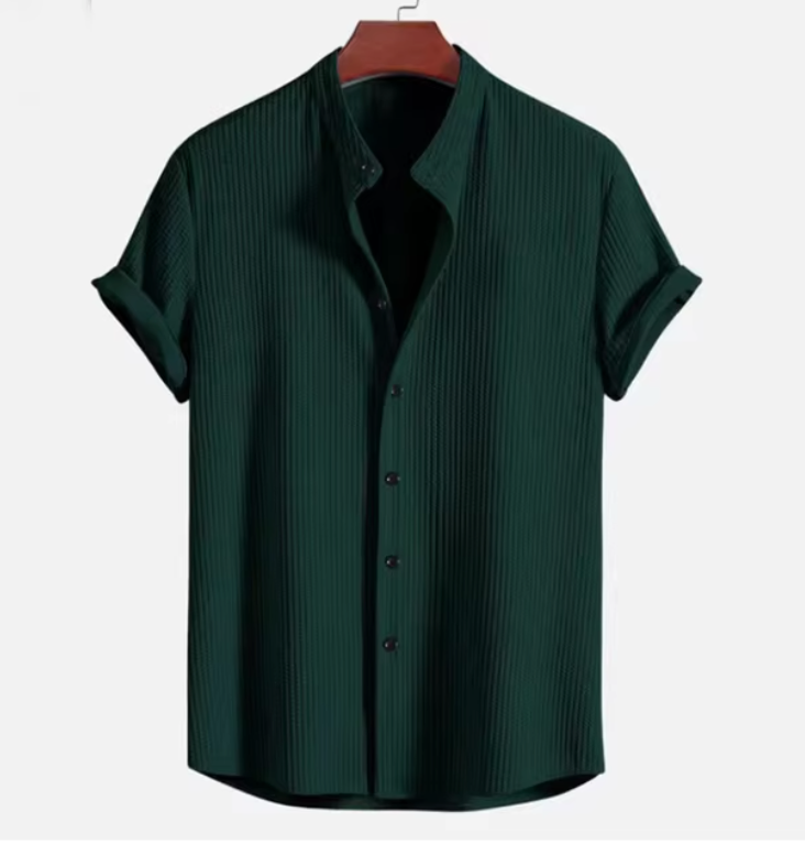 Edward | Men’s Linen Short Sleeve Shirt Lightweight, Casual Summer Essential