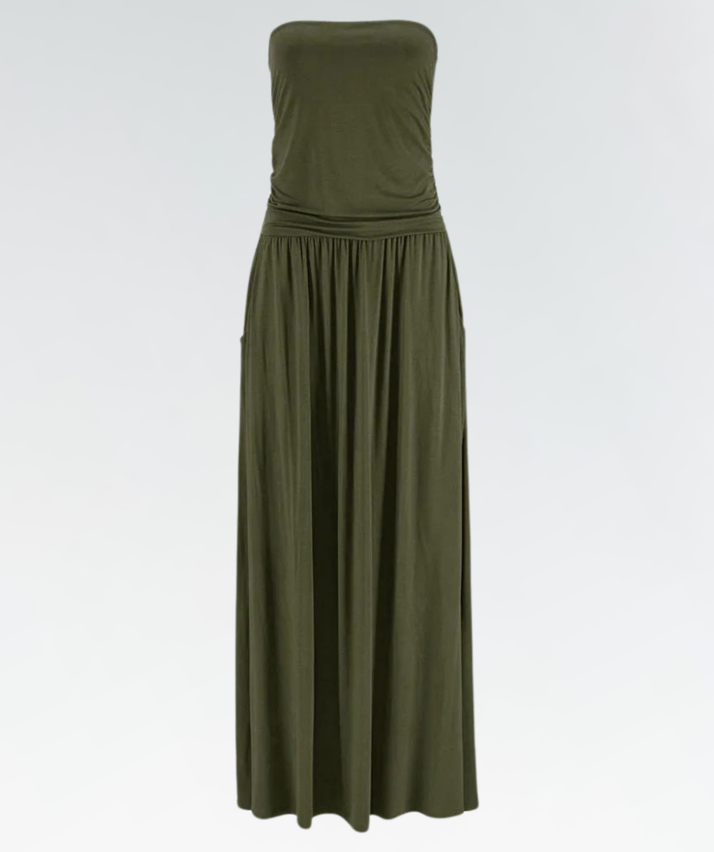 Women's Flowy White Maxi Dress – Lightweight Cotton Blend, Sleeveless, Elegant Patterns, Summer Ready