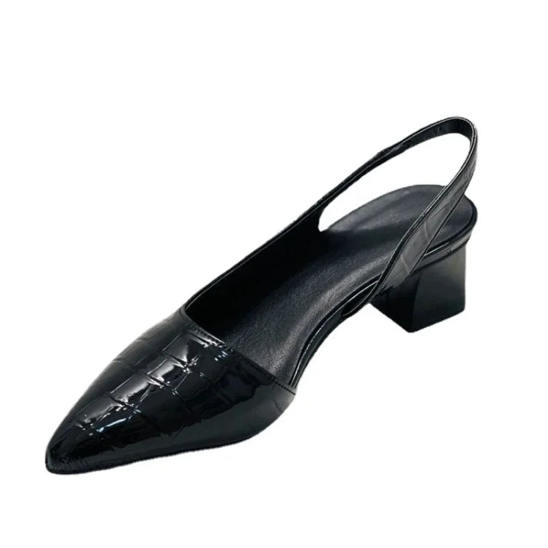Women's Comfortable Heels – Soft Sole, Slip-Resistant, Adjustable Fit for Everyday Wear