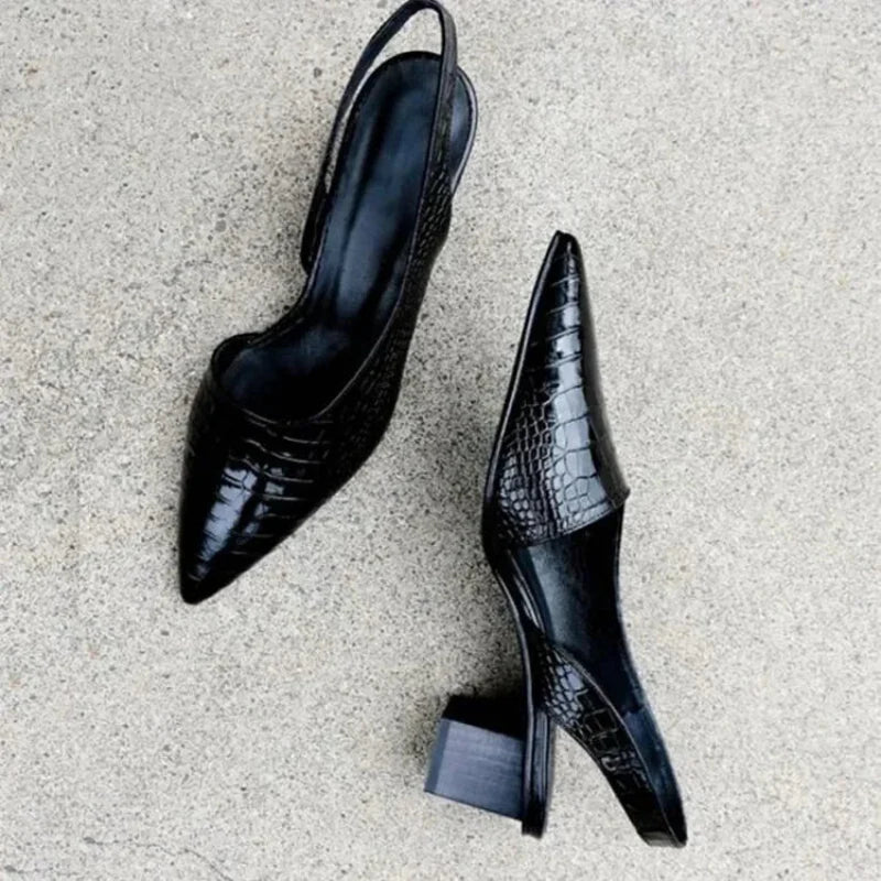 Women's Comfortable Heels – Soft Sole, Slip-Resistant, Adjustable Fit for Everyday Wear