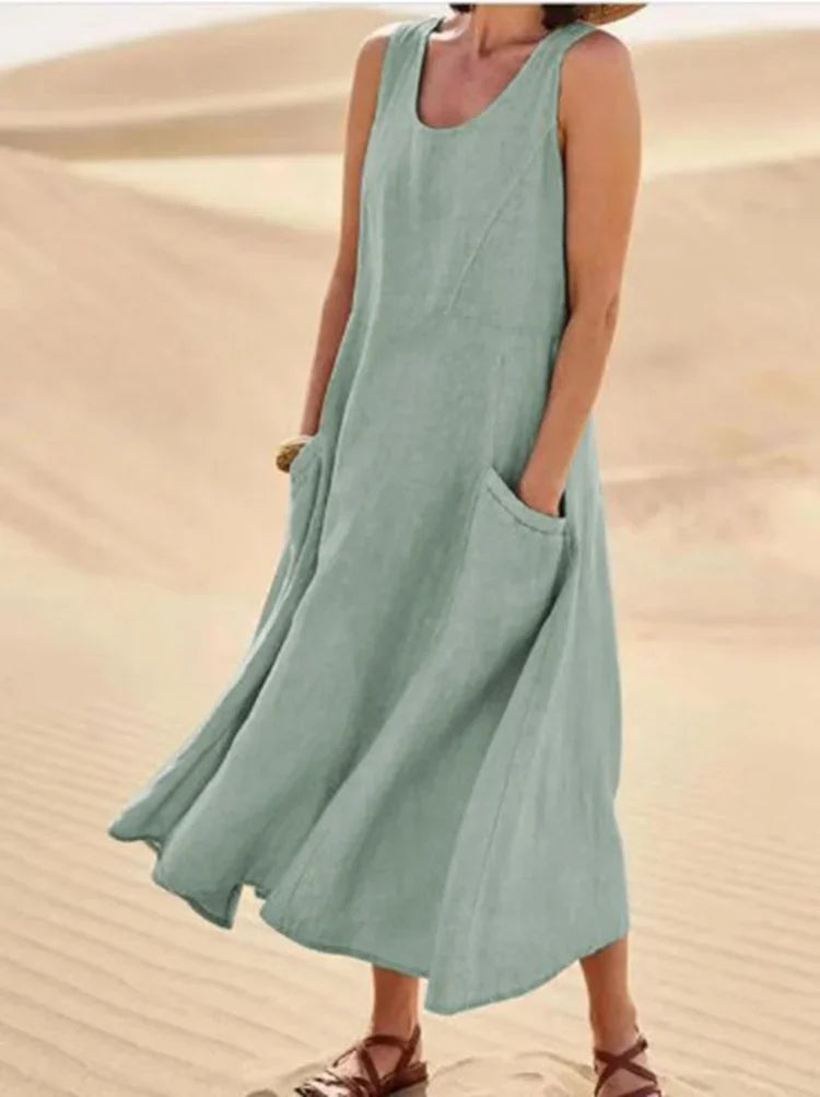 Variant image for Women's Long Sleeve Maxi Dress – Elegant Flowing Design, Breathable Polyester, Summer Ready-37