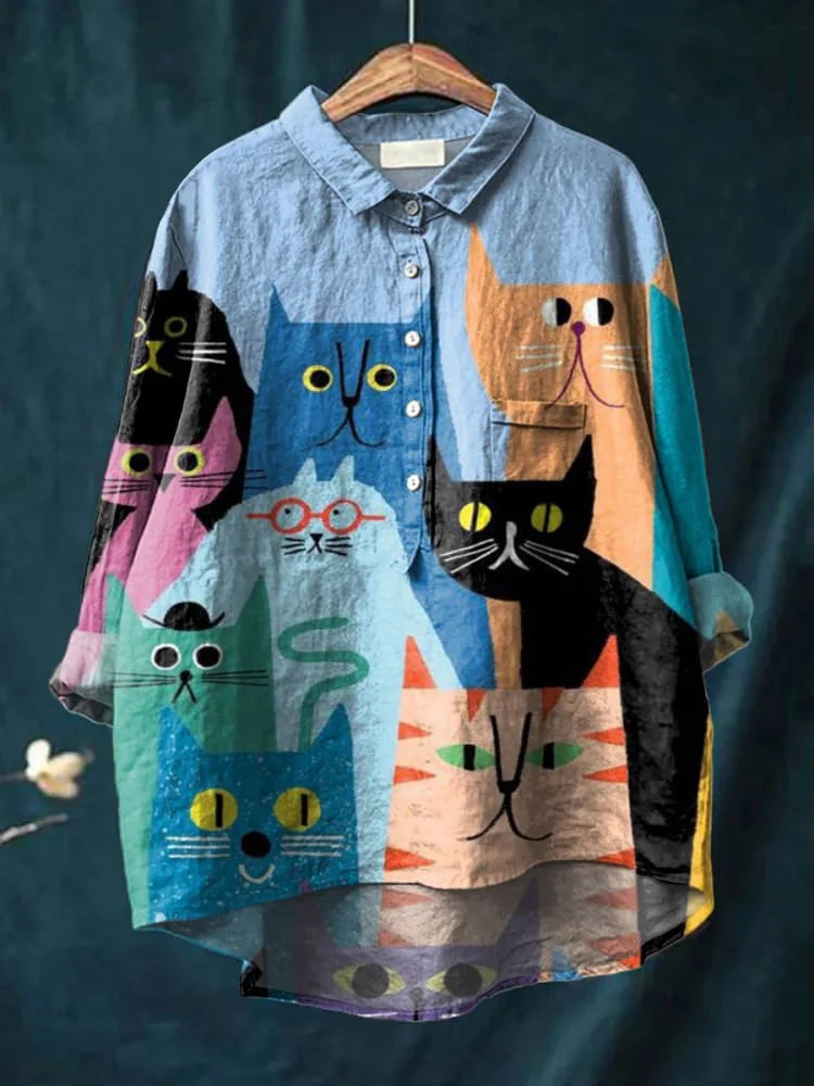 Ada | Dog Art Print T-Shirt Playful Graphic Tee in Soft Polyester