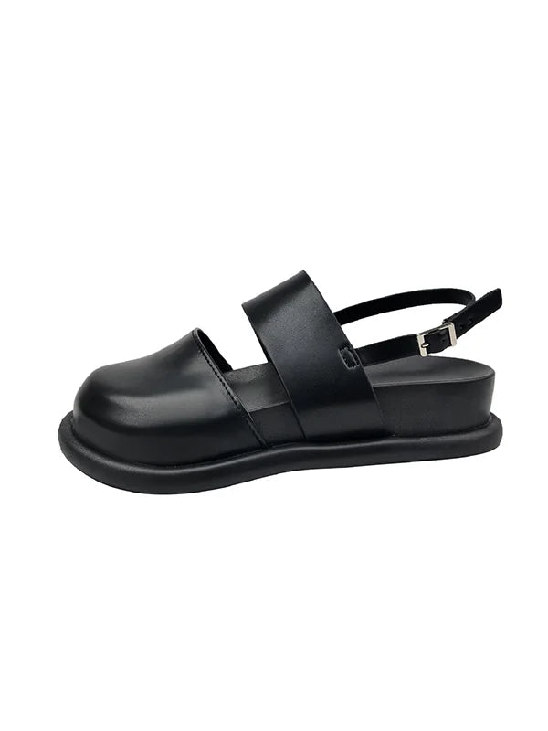 Variant image for Women's Sandals – Chic Round Toe, Medium Heel, Stylish Belt Buckle, Versatile for Spring & Summer-11