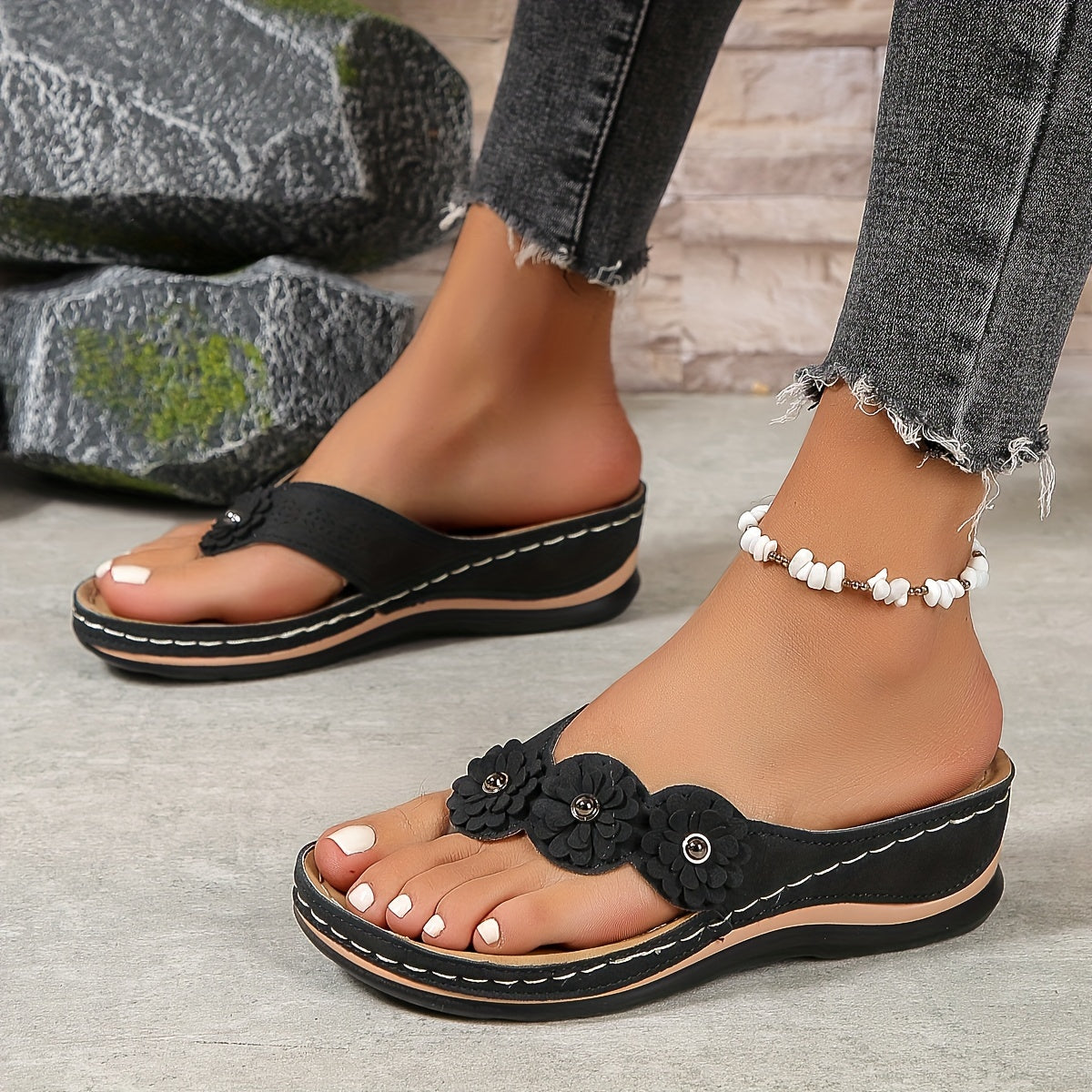 Women's Floral Orthopedic Sandals – Comfortable Fit, Lightweight, Summer Ready