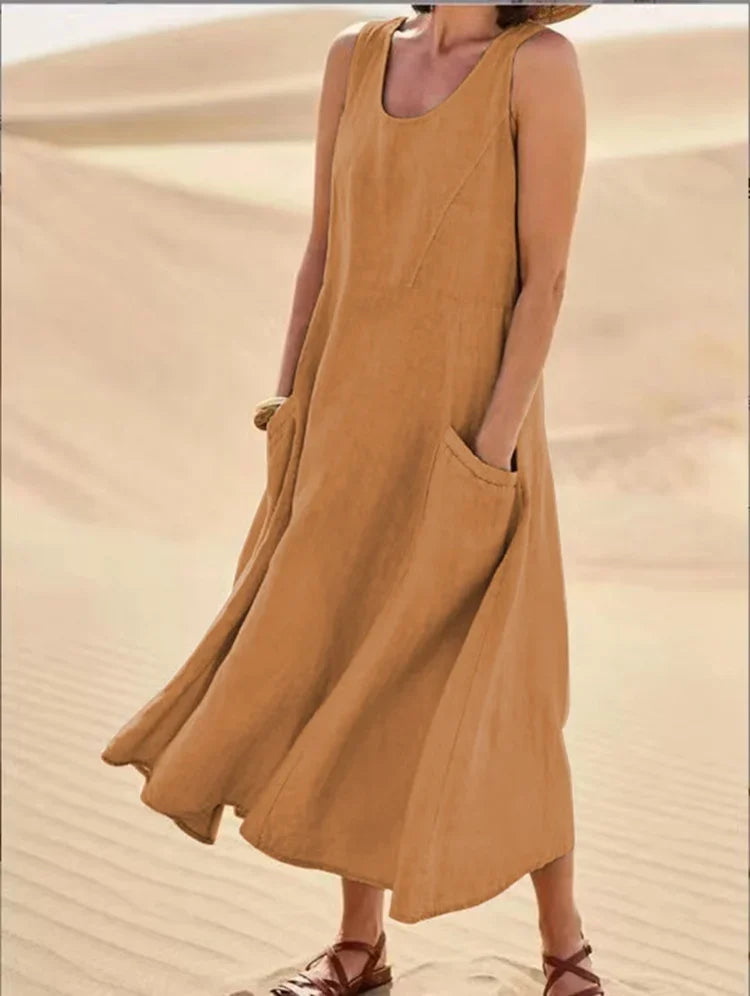 Variant image for Women's Long Sleeve Maxi Dress – Elegant Flowing Design, Breathable Polyester, Summer Ready-43
