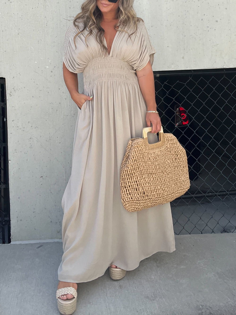 Variant image for Women's Flowy Maxi Dress – Sleeveless, Lightweight, Casual Summer Style-7