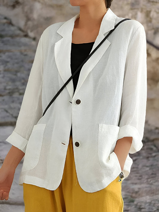 Lily | Linen Casual Blazer for Women Lightweight Summer Office Jacket