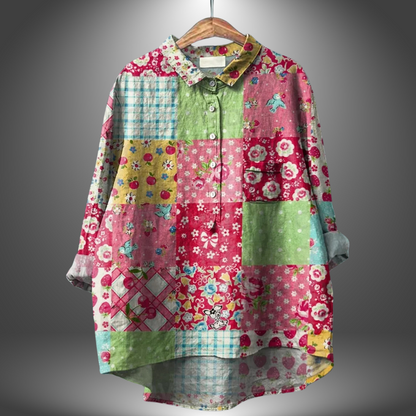Ruby | Women’s Floral Print Shirt Lightweight Casual Summer Shirt