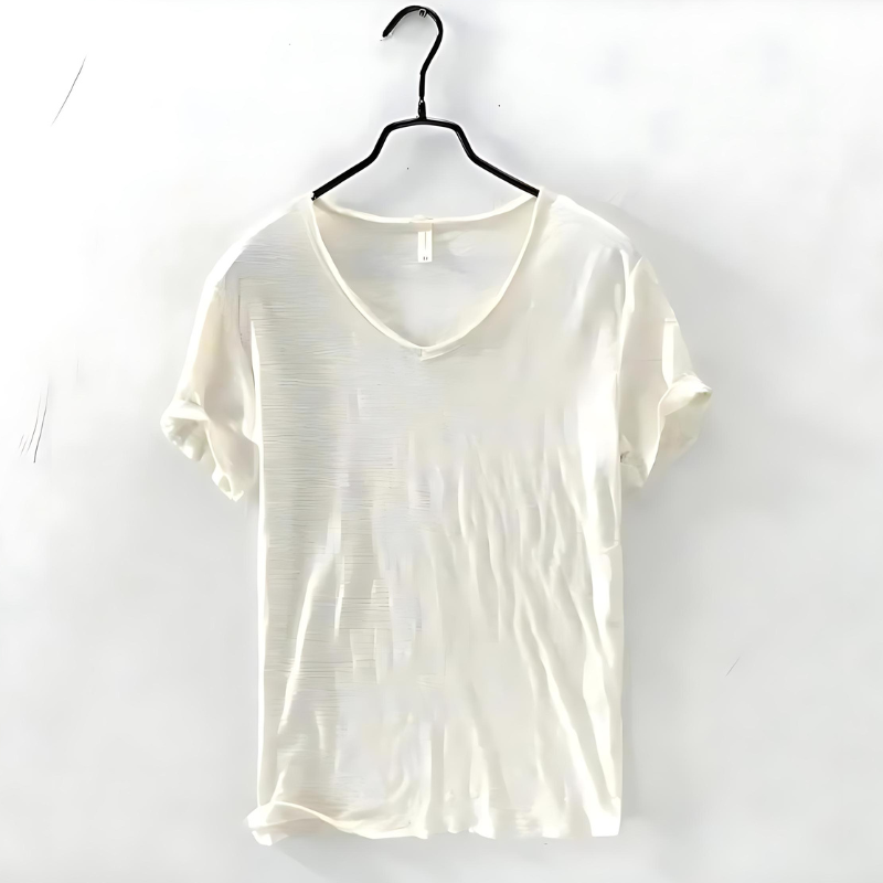 Daniel | Men's V-Neck Cotton T-Shirt Lightweight Breathable Casual Summer Tee