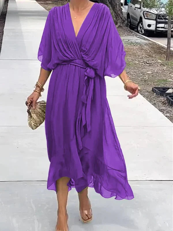 Variant image for Women's Printed Sleeveless Maxi Dress – Flowy Fit, Summer Essential, Lightweight-57