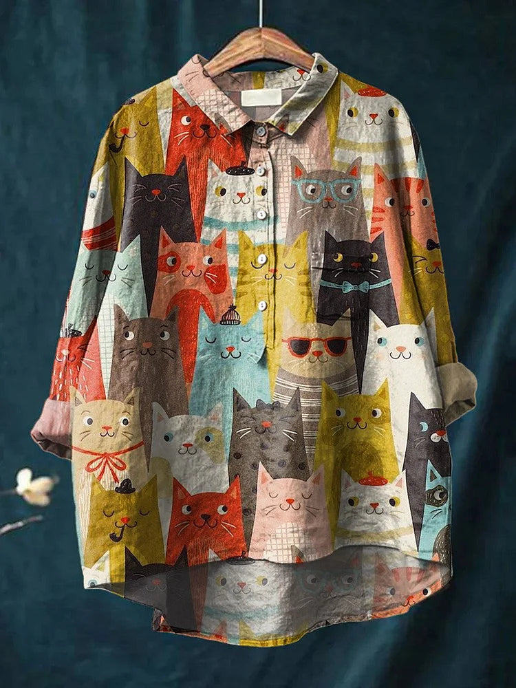 Ada | Dog Art Print T-Shirt Playful Graphic Tee in Soft Polyester