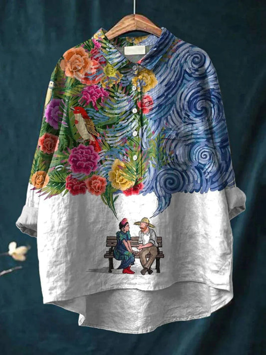 Hannah | Van Gogh Art Print Shirt Graphic Tee for Women